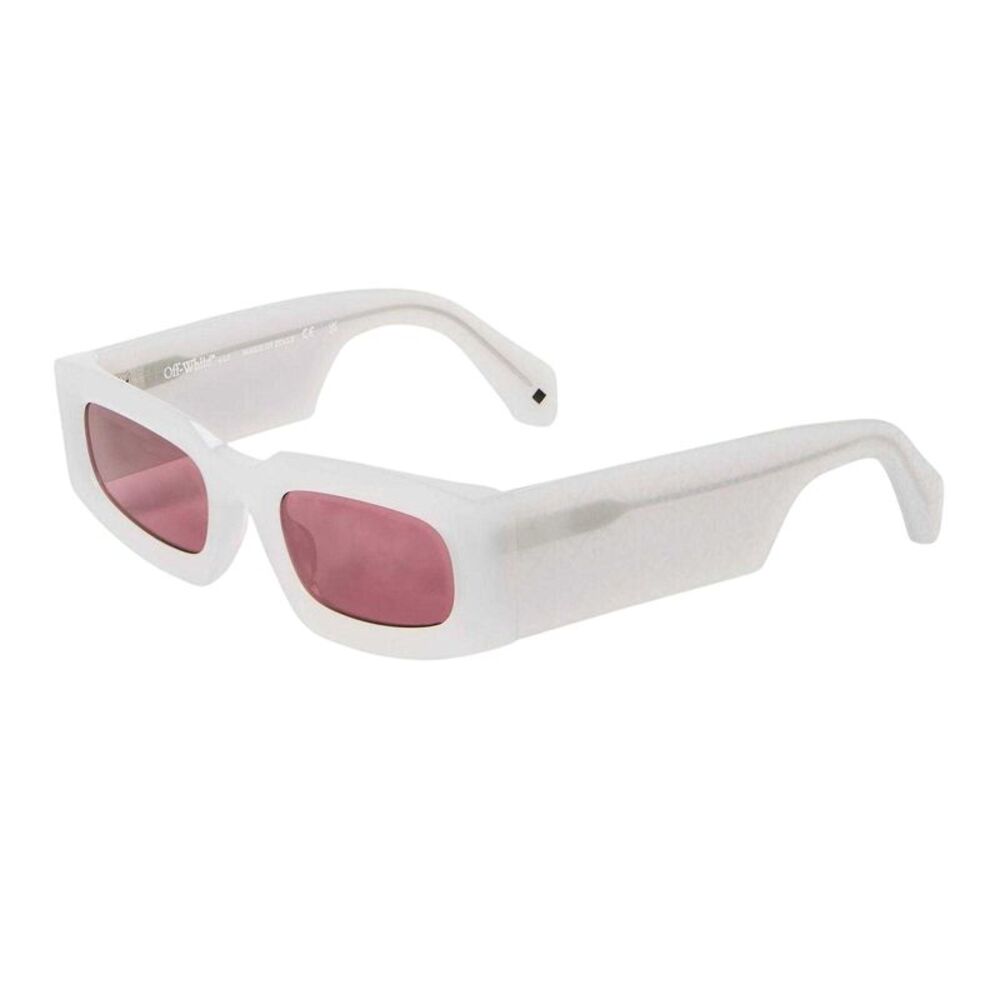 Off White Womens/Ladies Cary Plain Sunglasses / Gray/Burgundy